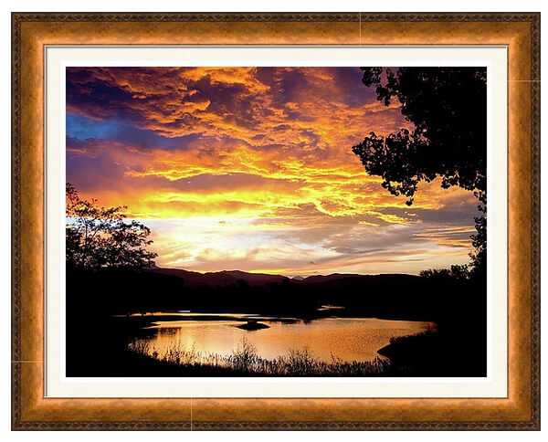 Colorado July Sunset Framed Print