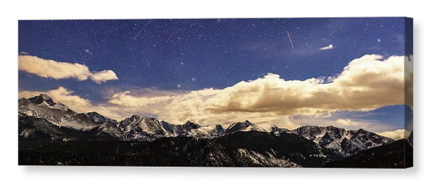 Rocky Mountain Star Gazing Panorama Canvas Print