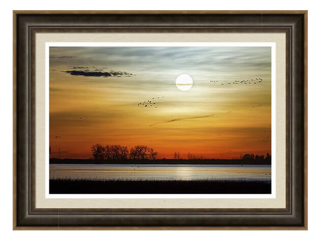 Beautiful Lake Morning Framed Print