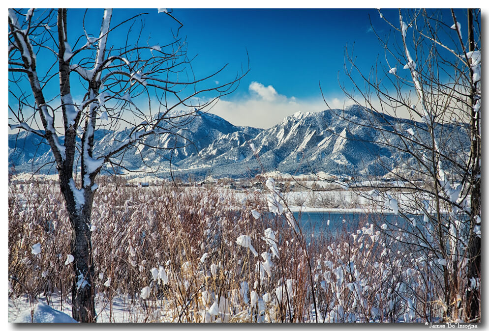 oulder Colorado Winter Season Scenic View