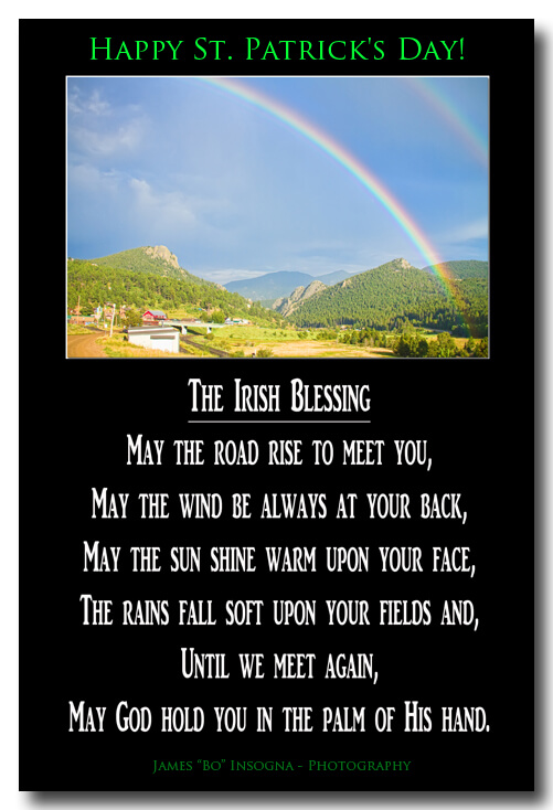 The Irish Blessing Poster