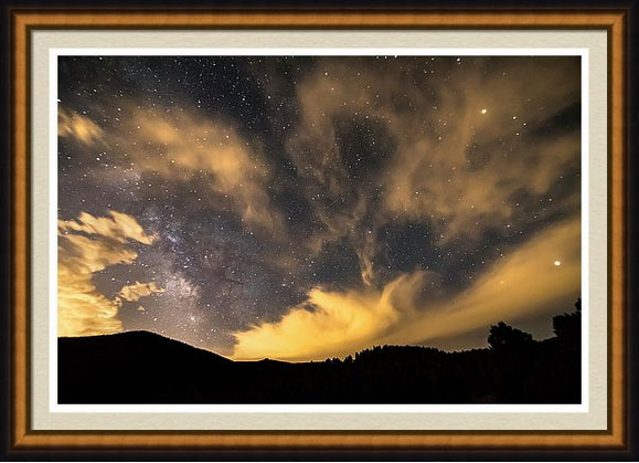 Milky Way Magical Night Framed Art Print