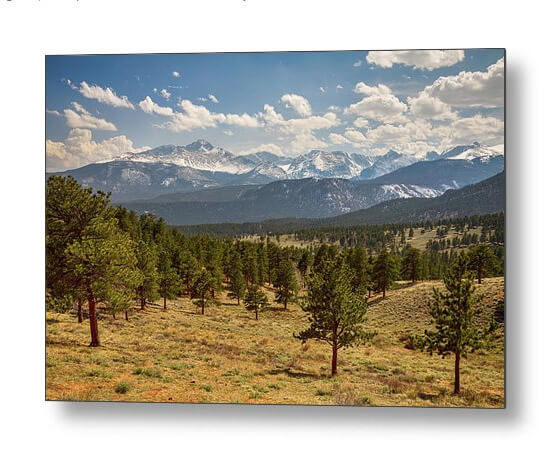 Rocky Mountain Afternoon High Metal Print