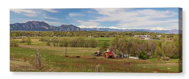 oulder Louisville Lafayette Colorado Front Range Panorama Canvas