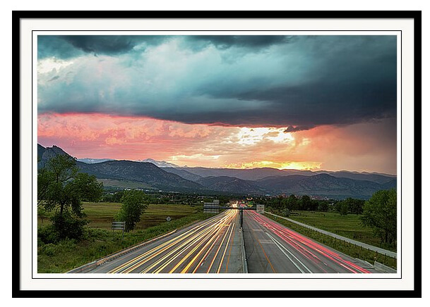 Highway 36 To Beautiful Boulder Colorado Framed Print