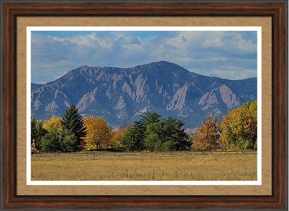Boulder Colorado Autumn Flatiron Afternoon Framed Print
