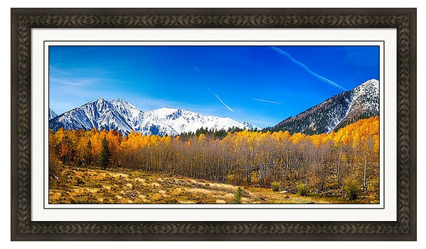 Independence Pass Autumn Pano 1 Framed Print