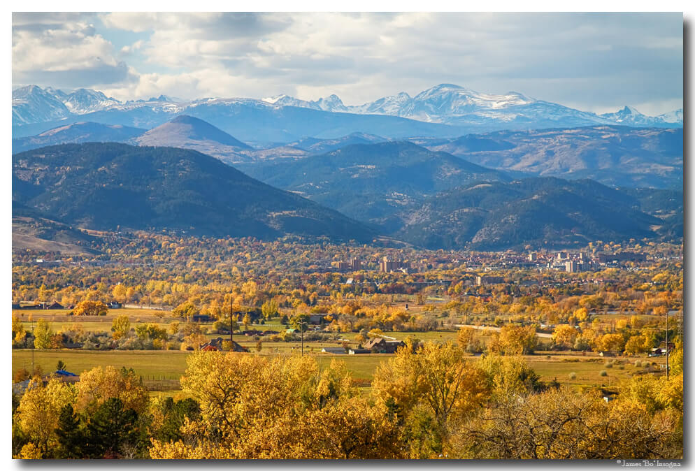 Boulder Colorado Autumn Scenic View