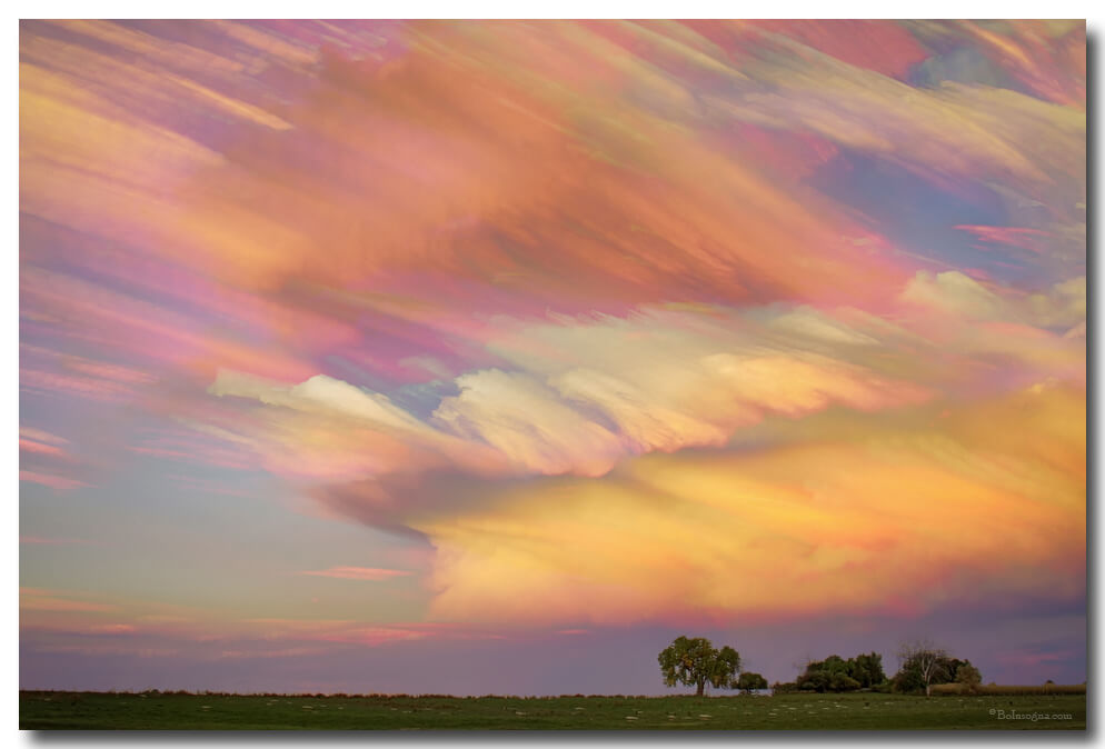 Pastel Painted Big Country Sky