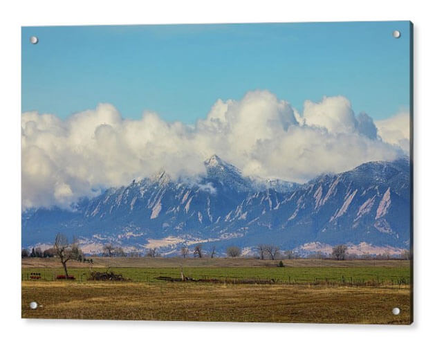 Boulder Colorado Front Range Cloud Pile On Acrylic Print