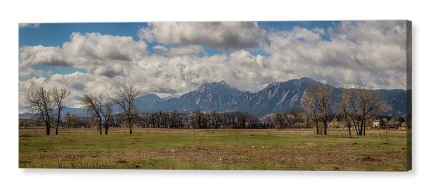 Boulder Colorado Front Range Panorama View Canvas Print