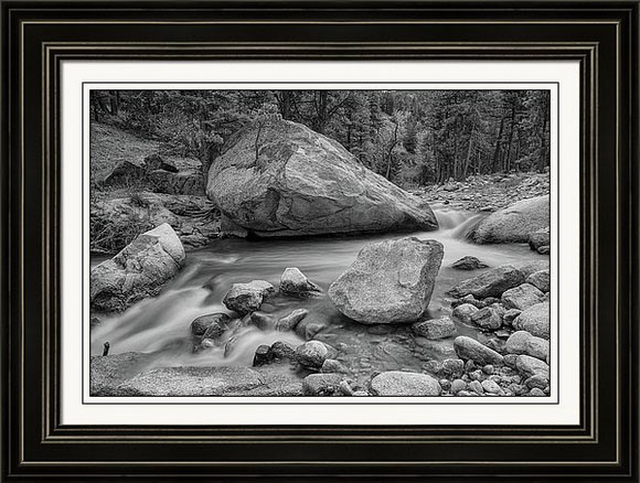 Soothing Colorado Monochrome Wilderness Framed Print