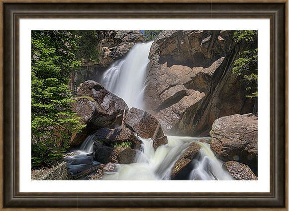 Colorado Ouzel Waterfalls Framed Print