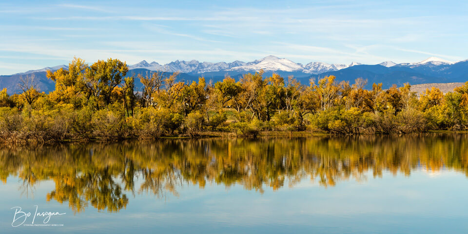 Colorado Continental Divide Autumn Reflections Panorama