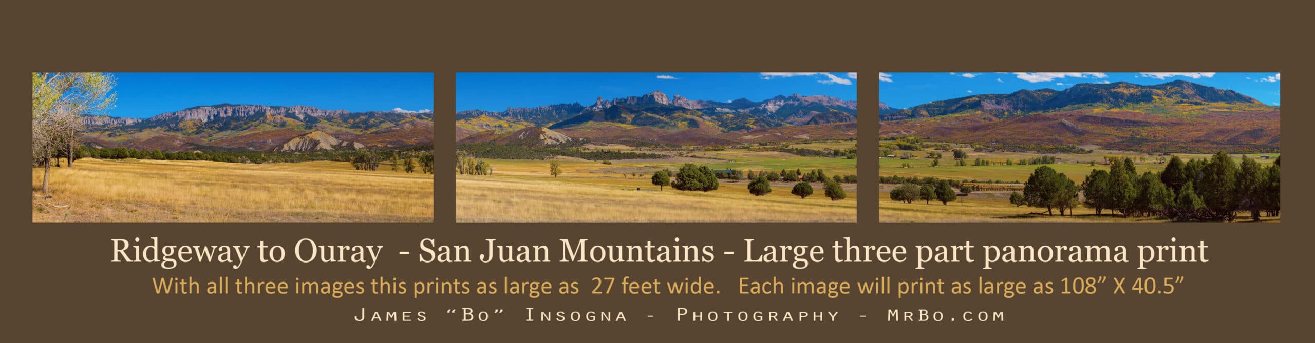 Print San Juan Mountains Super Large Panorama