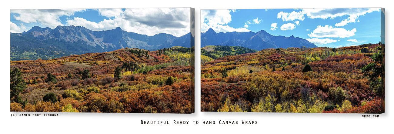 Colorado Painted Landscape Panorama canvas print