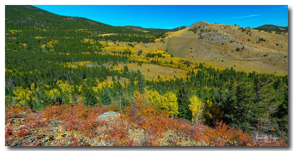 Colorado West Boulder County Autumn Panoramic View Art Print