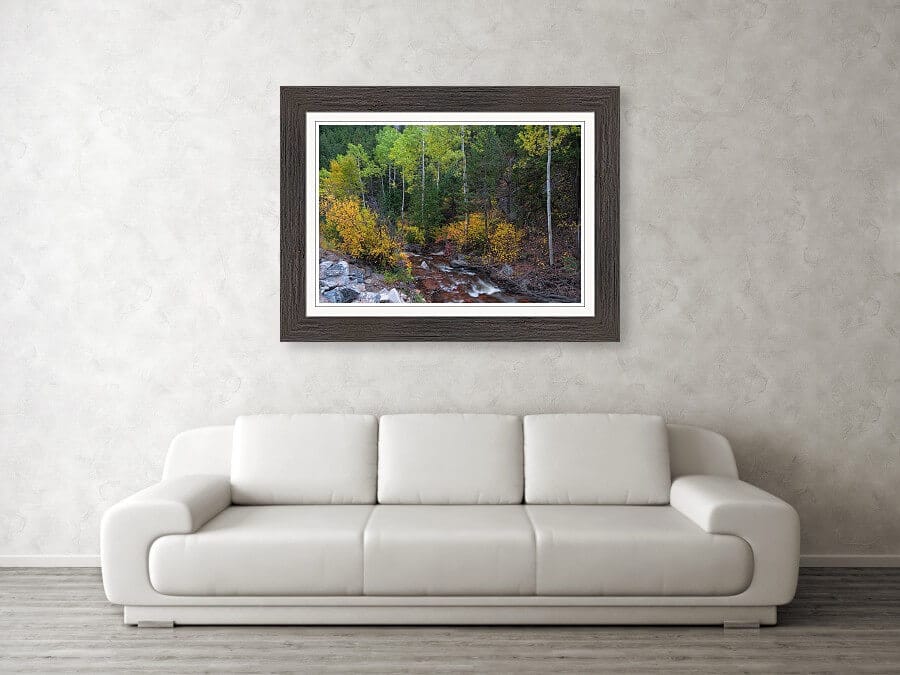 Beautiful Mountain Stream Paradise Framed Print
