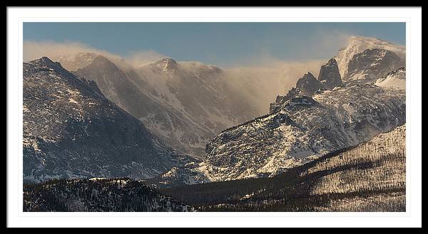 Blowing Snow on the Rocky Mountain Continental Divide Art Print