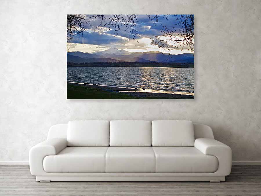 Delicate Light on the Twin Peaks 40x60 Canvas Print 