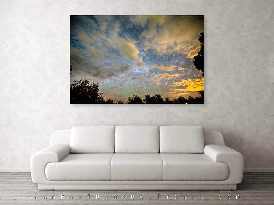 Stars Behind The Clouds Acrylic Print