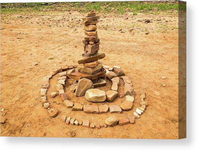 Cool Stacked Rock Art Canvas Print