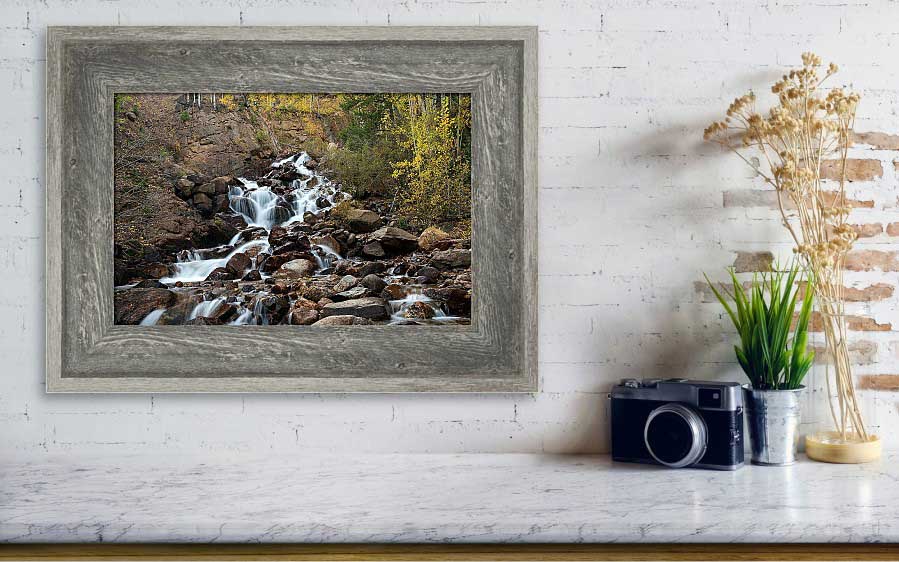 Autumn Guanella Pass Waterfall Framed Print 